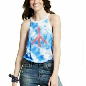 Modern Lux NWT Tie Dye Peace Sign Tank Top